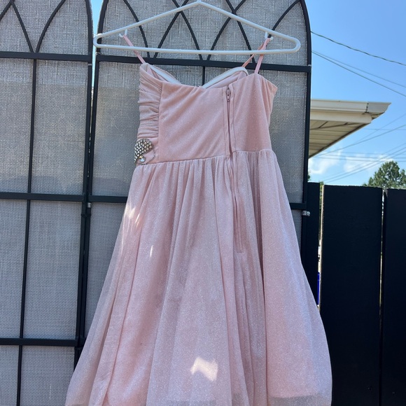 Pink Sparkly Cupcake Special Occasion Dress with rinestone band - Picture 4 of 4